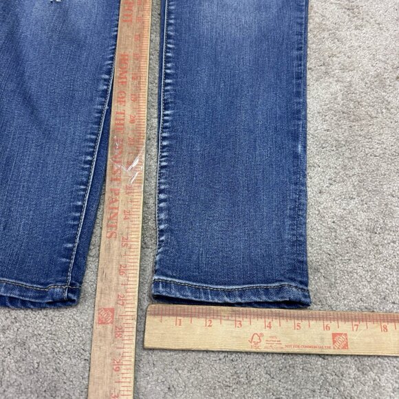 Metaphor Jeans Blue Distressed Skinny Pockets Women’s Size 10 - Picture 4 of 13